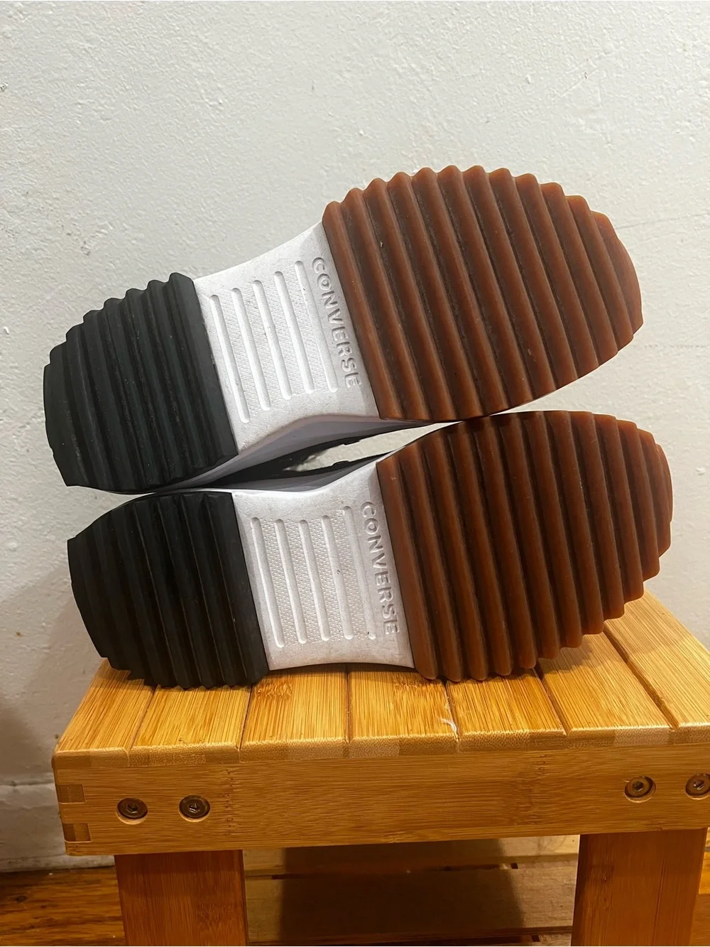 Converse Run Star Hike Canvas Platform High Top Sneakers Men 6.5 Women 8 Black